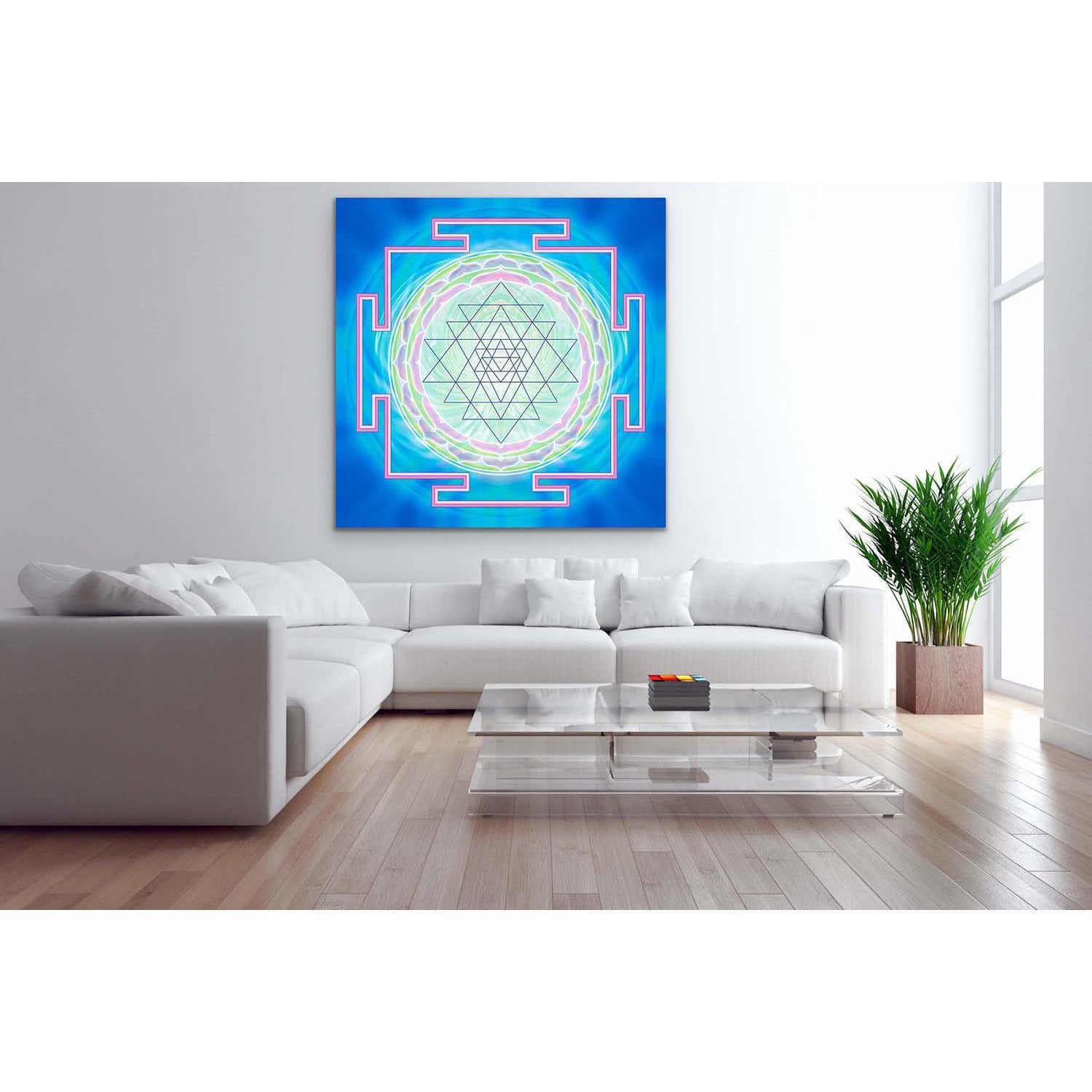 Sri Yantra IV Türkis