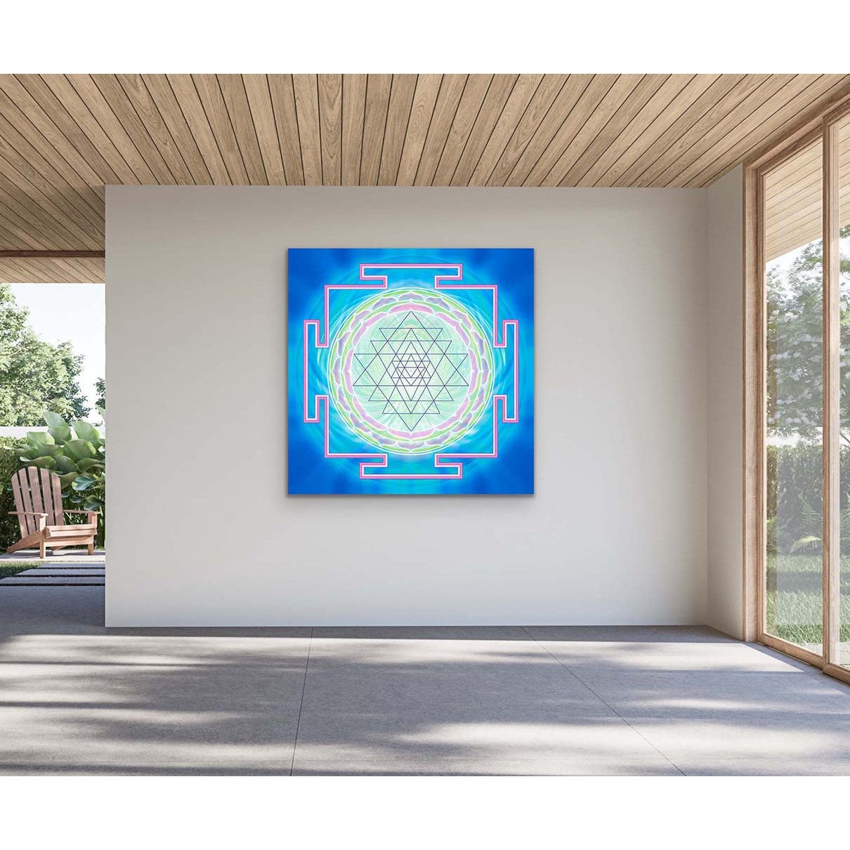 Sri Yantra IV Türkis