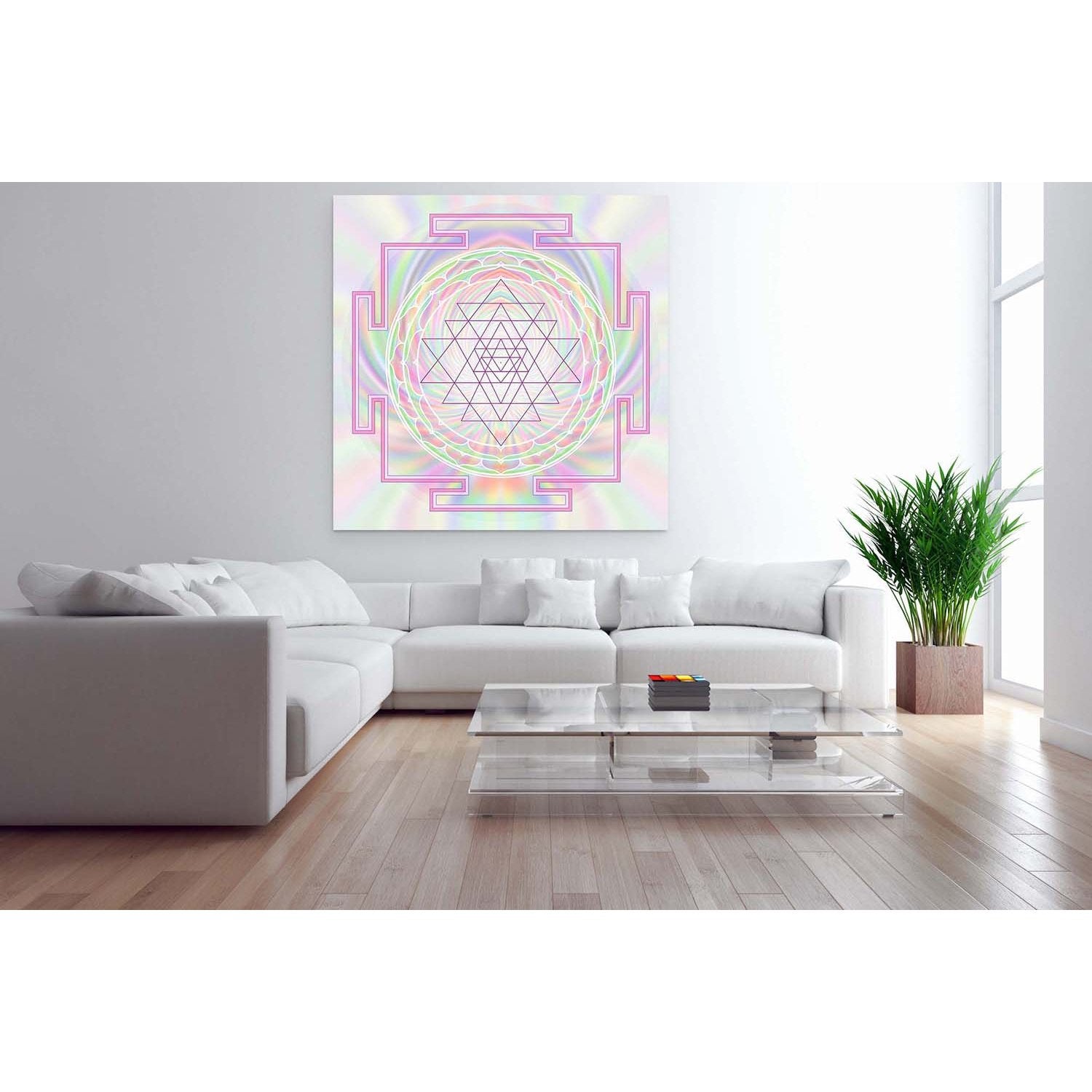 Sri Yantra V Pastell