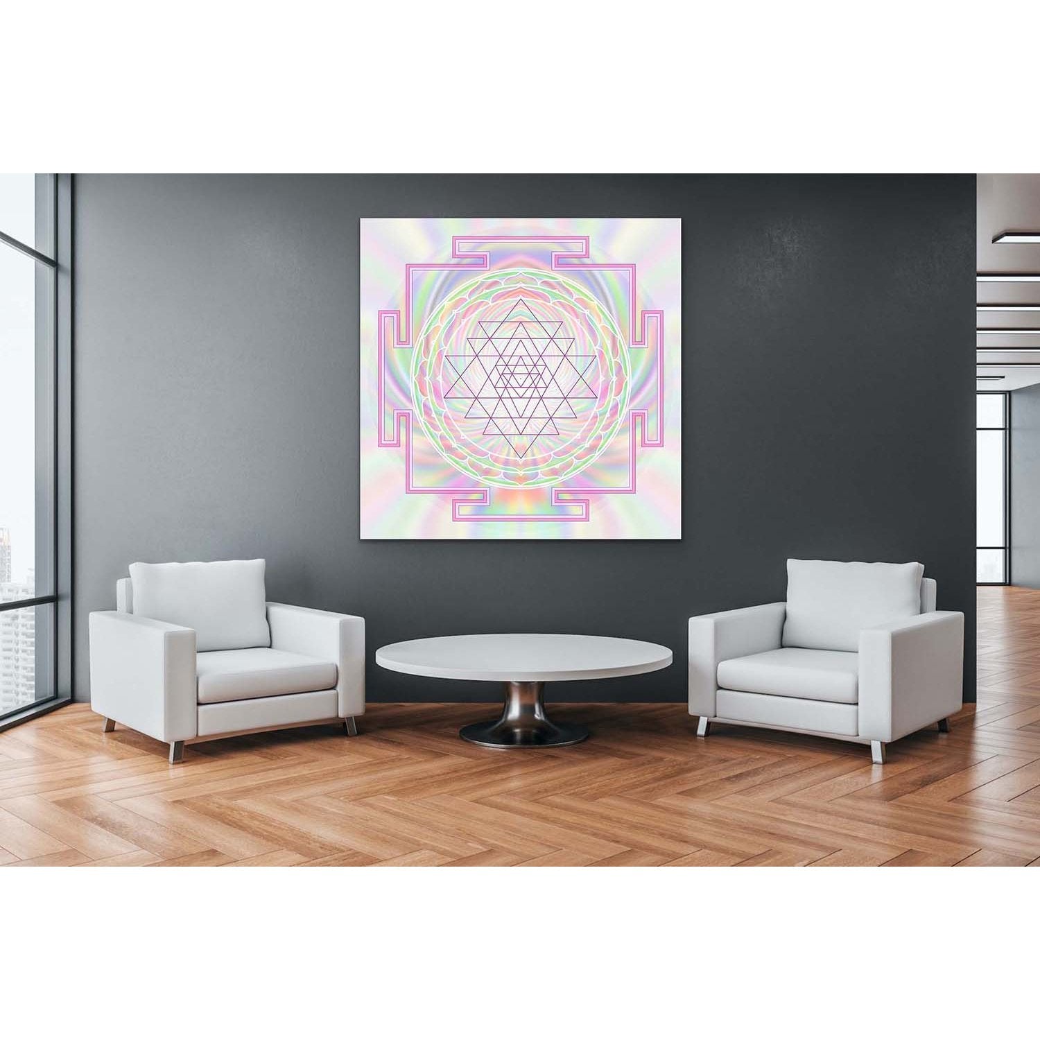 Sri Yantra V Pastell