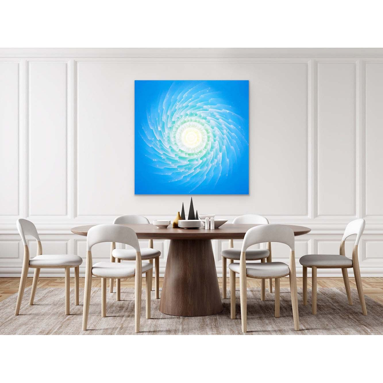 Weiße Spirale