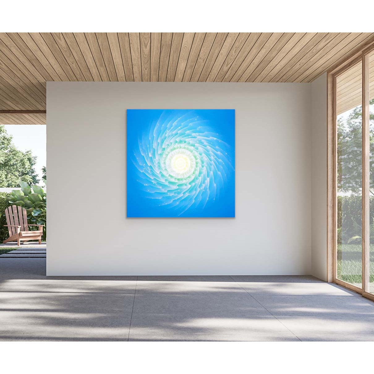 Weiße Spirale