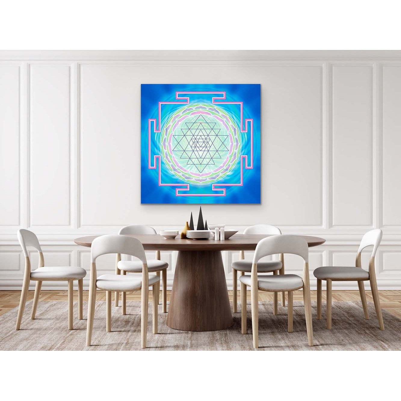Sri Yantra IV Türkis