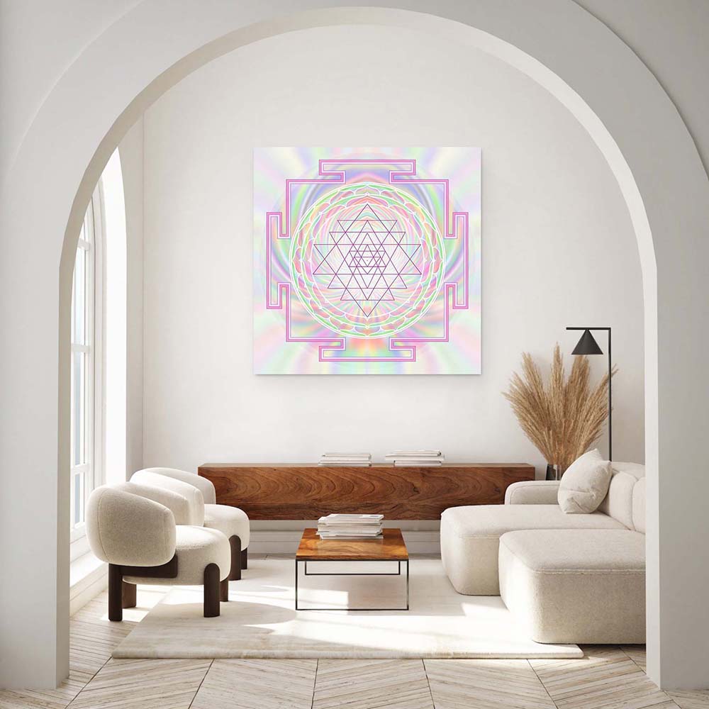 Sri Yantra V Pastell
