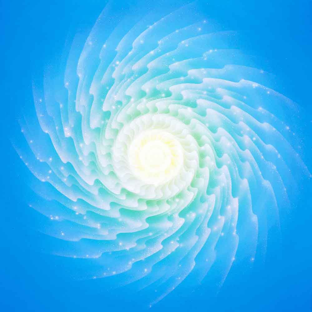Weiße Spirale