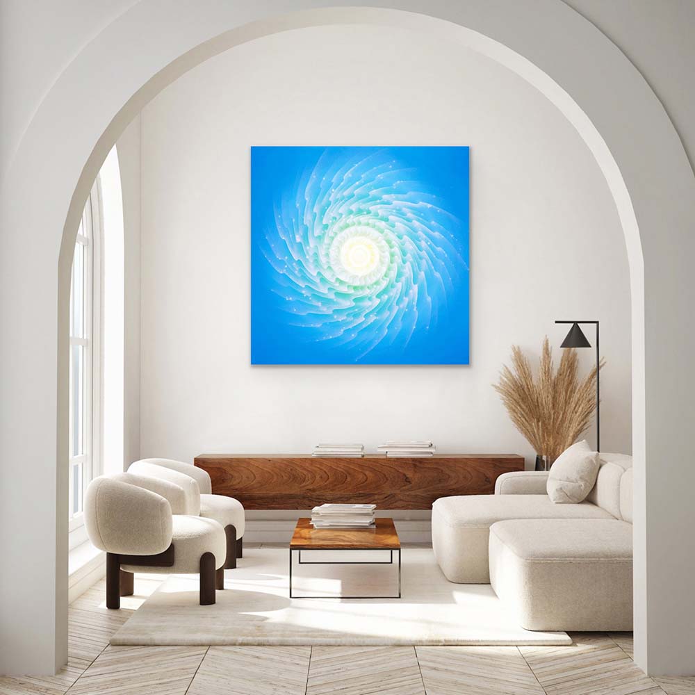 Weiße Spirale
